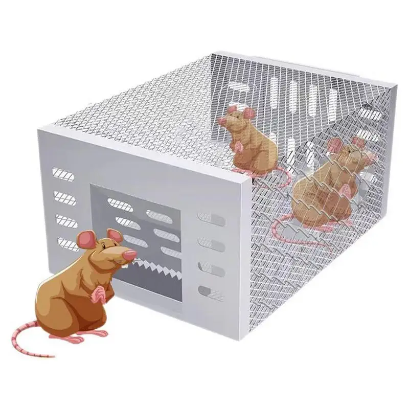 Mouse Trap Cage Automatic continuous cycle mousetrap stainless steel Household Sliding Door mousetrap for Indoor Outdoor Use
Mouse Trap Cage Automatic continuous cycle mousetrap stainless steel Household Sliding Door mousetrap for Indoor Outdoor Use