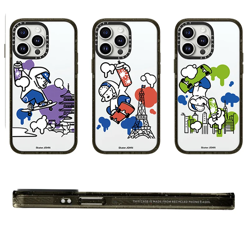 Skater J-John Skateboard Trendy graffiti Phone Case for iPhone 12 13 14 15 16 Pro Max Plus spray painting Acrylic Cover
Skater J-John Skateboard Trendy graffiti Phone Case for iPhone 12 13 14 15 16 Pro Max Plus spray painting Acrylic Cover