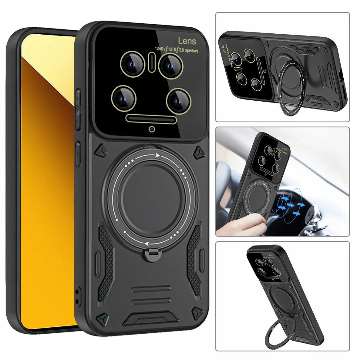For Xiaomi 15 Ultra/Xiaomi 14 Ultra Degree Rotating Magnetic Bracket Armored Phone Case Mi 15 14 Ultra Magsafe Protective Cover
For Xiaomi 15 Ultra/Xiaomi 14 Ultra Degree Rotating Magnetic Bracket Armored Phone Case Mi 15 14 Ultra Magsafe Protective Cover