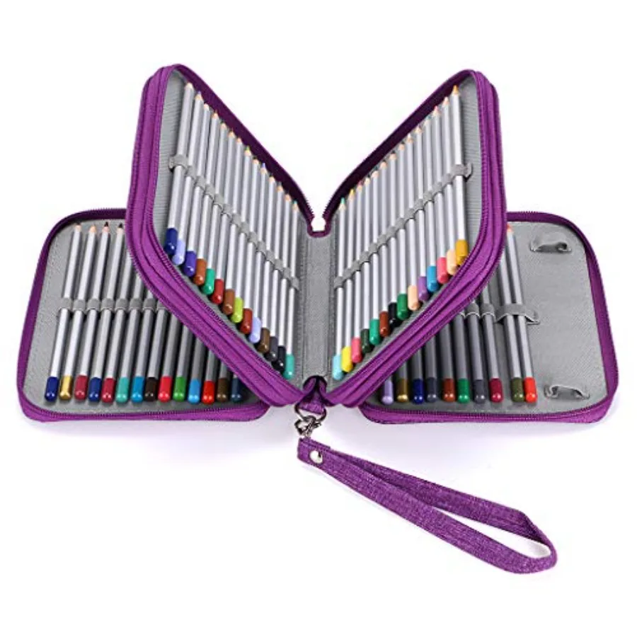 Zippe Pencil Case-Canvas 72 Slots Handy Pencil Holders for for Prismacolor Watercolor Pencils, Crayola Colo Pencils, Marco Penc
Zippe Pencil Case-Canvas 72 Slots Handy Pencil Holders for for Prismacolor Watercolor Pencils, Crayola Colo Pencils, Marco Penc
