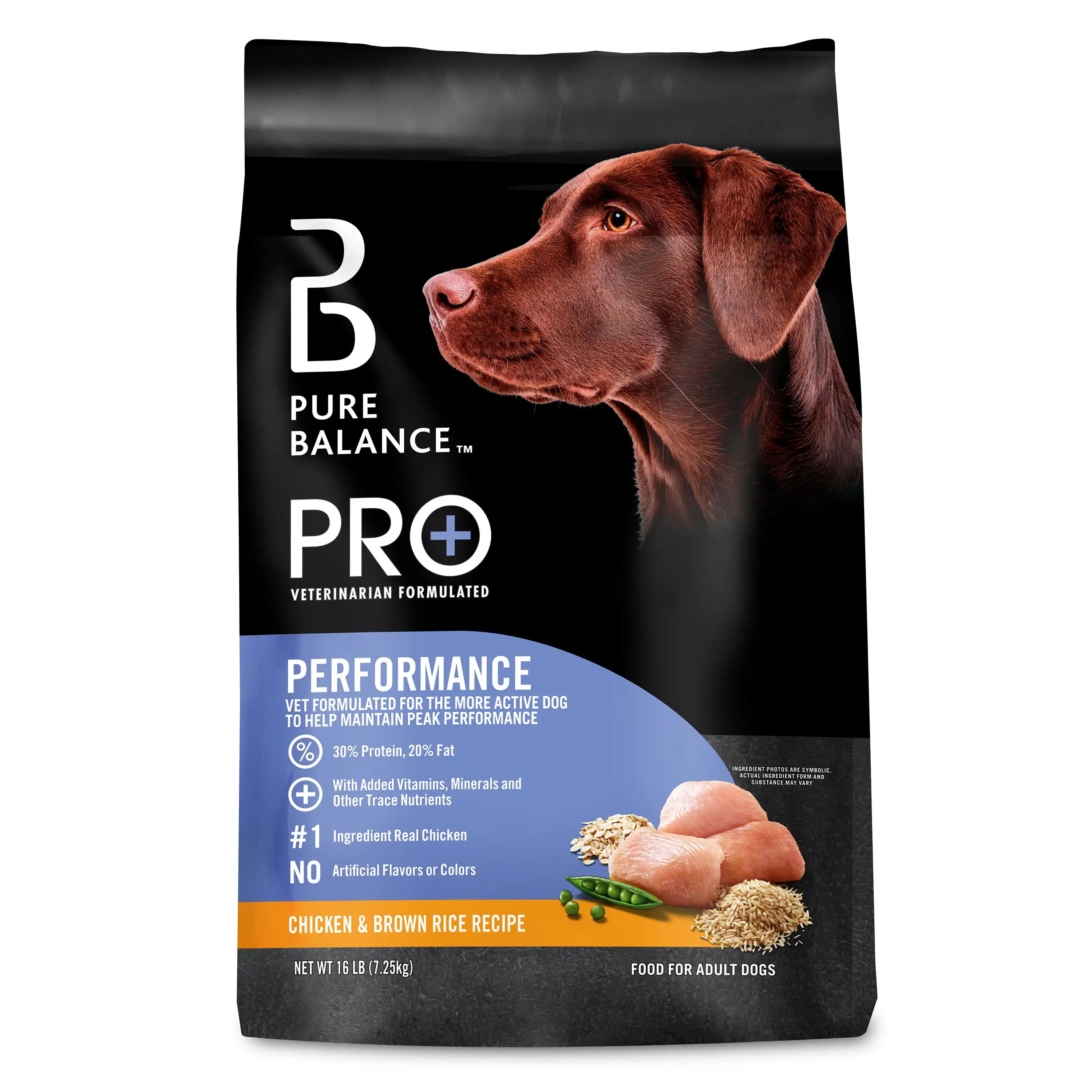 Pro+ Performance Рецепт курицы и коричневого риса Сухой корм для собак, 16 фунтов
Pro+ Performance Рецепт курицы и коричневого риса Сухой корм для собак, 16 фунтов
