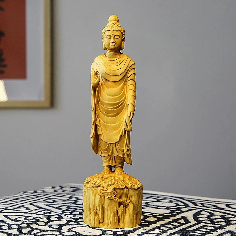 20cm Boxwood Sculpture Wood Buddha Statue Shakyamuni Buddha Home Feng Shui Crafts Ornaments Home Decor
20cm Boxwood Sculpture Wood Buddha Statue Shakyamuni Buddha Home Feng Shui Crafts Ornaments Home Decor