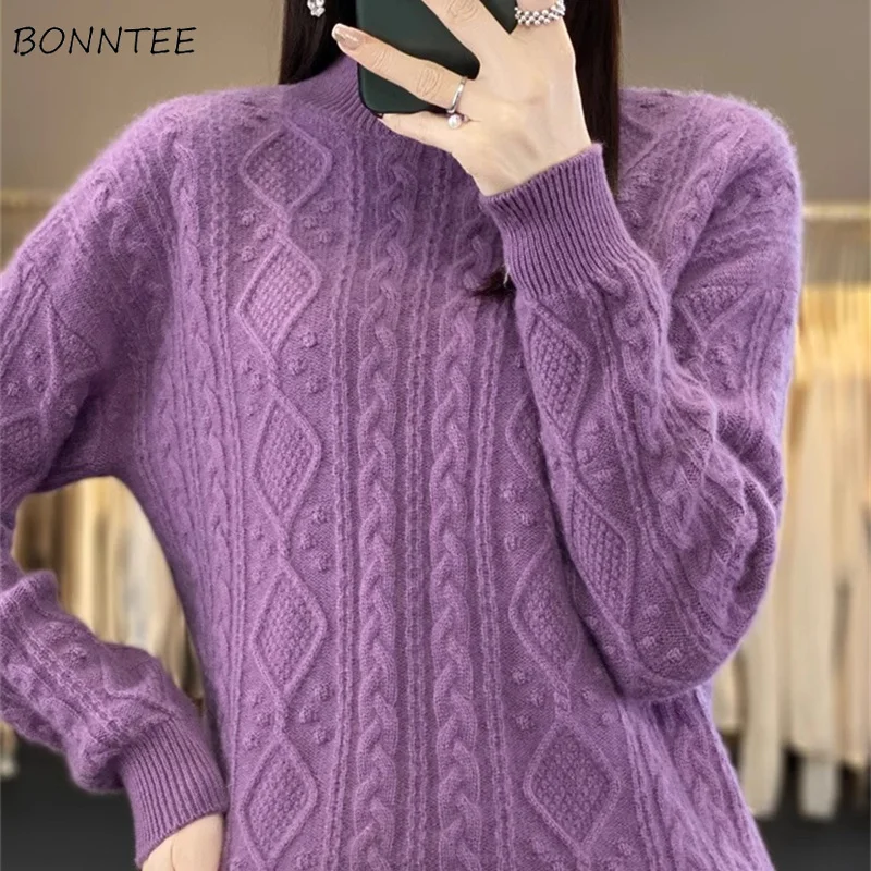 Pullovers Women Thick Warm Basic Winter Sweaters Fluffy Cashmere Tender Soft Корейская Мода Свитер Женский Pleated Design Ladies
Pullovers Women Thick Warm Basic Winter Sweaters Fluffy Cashmere Tender Soft Корейская Мода Свитер Женский Pleated Design Ladies