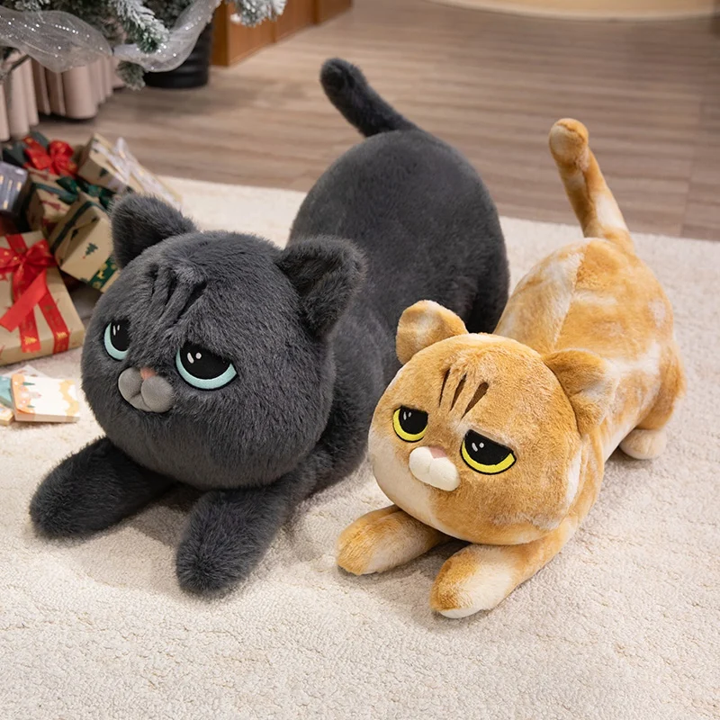 40-75cm Cute Cat Plush Toy Stuffed Animal Cartoon Gray Black Cat Sleeping Pillow Cushion Children Birthday Gift
40-75cm Cute Cat Plush Toy Stuffed Animal Cartoon Gray Black Cat Sleeping Pillow Cushion Children Birthday Gift