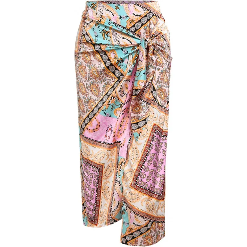 Women's Boho Skirt Asymmetrical Skirts Tied Floral Paisley Printed High Waist Ruched Skirts for Women
Women's Boho Skirt Asymmetrical Skirts Tied Floral Paisley Printed High Waist Ruched Skirts for Women