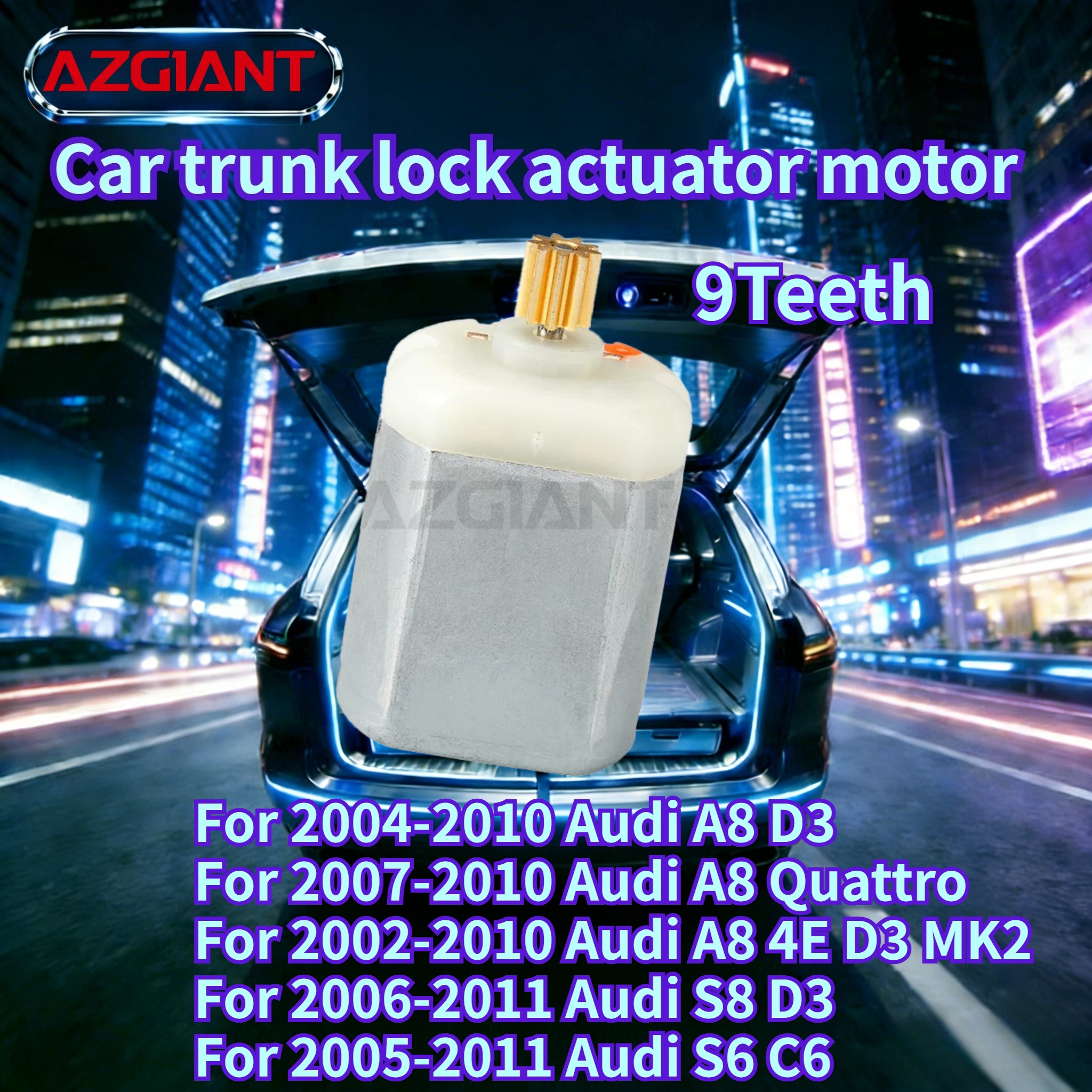For 2004-2010 Audi A8 D3/A8 Quattro 2007-2010/S8 D3 2006-2011 Car Trunk Latch Lid Lock Release motor New high-quality parts OEM
For 2004-2010 Audi A8 D3/A8 Quattro 2007-2010/S8 D3 2006-2011 Car Trunk Latch Lid Lock Release motor New high-quality parts OEM