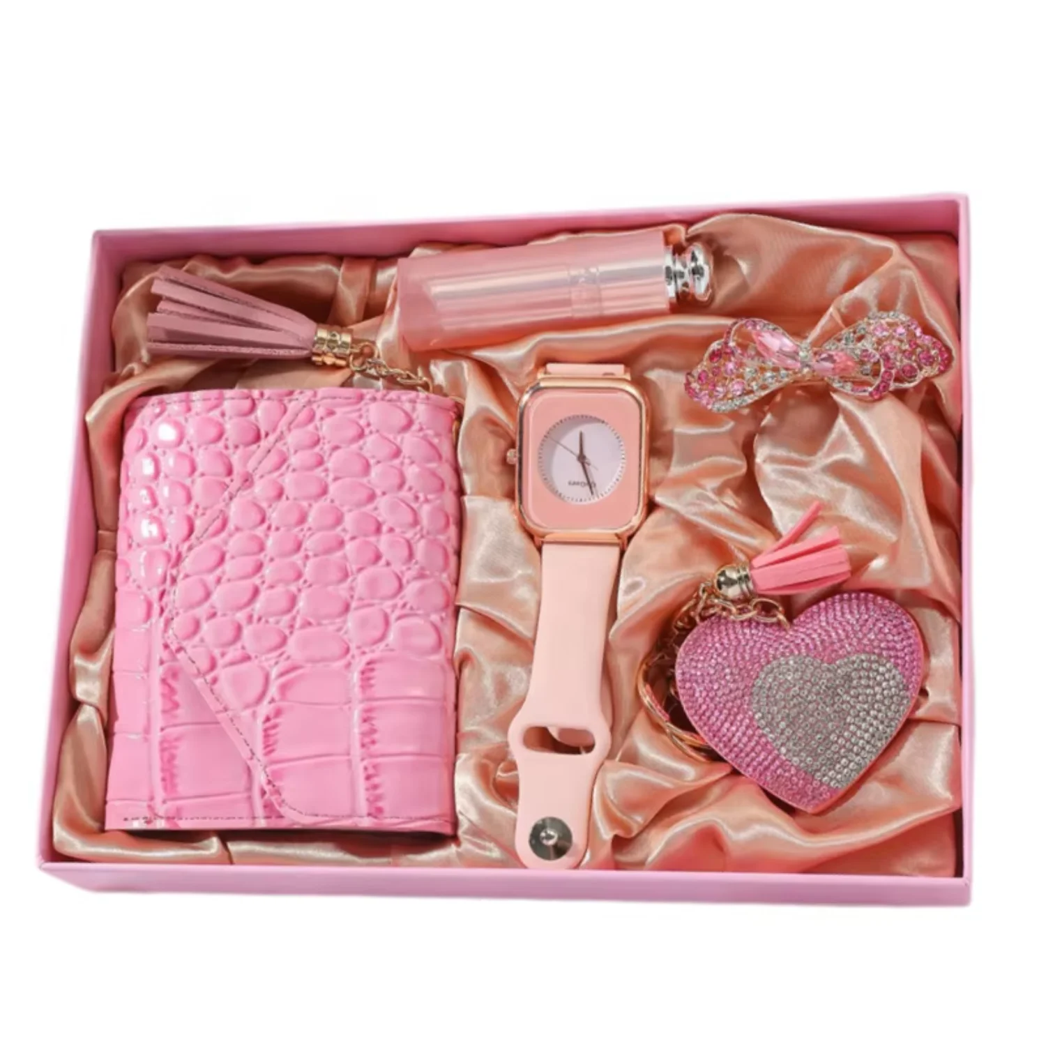 Wholesale fashionable and good-looking women's gift sets Watches wallets keychain sets Gift Set For Woman
Wholesale fashionable and good-looking women's gift sets Watches wallets keychain sets Gift Set For Woman