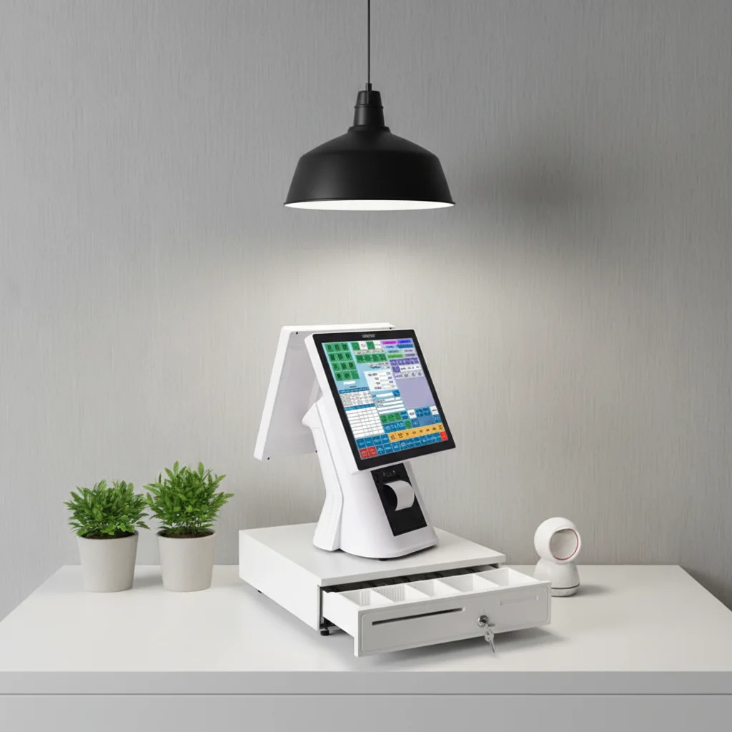 POS-система для супермаркетов с сенсорным экраном 15 дюймов ATV&UTV HBA-X10T и принтером 80 мм – хит продаж для кассовых аппаратов
POS-система для супермаркетов с сенсорным экраном 15 дюймов ATV&UTV HBA-X10T и принтером 80 мм – хит продаж для кассовых аппаратов