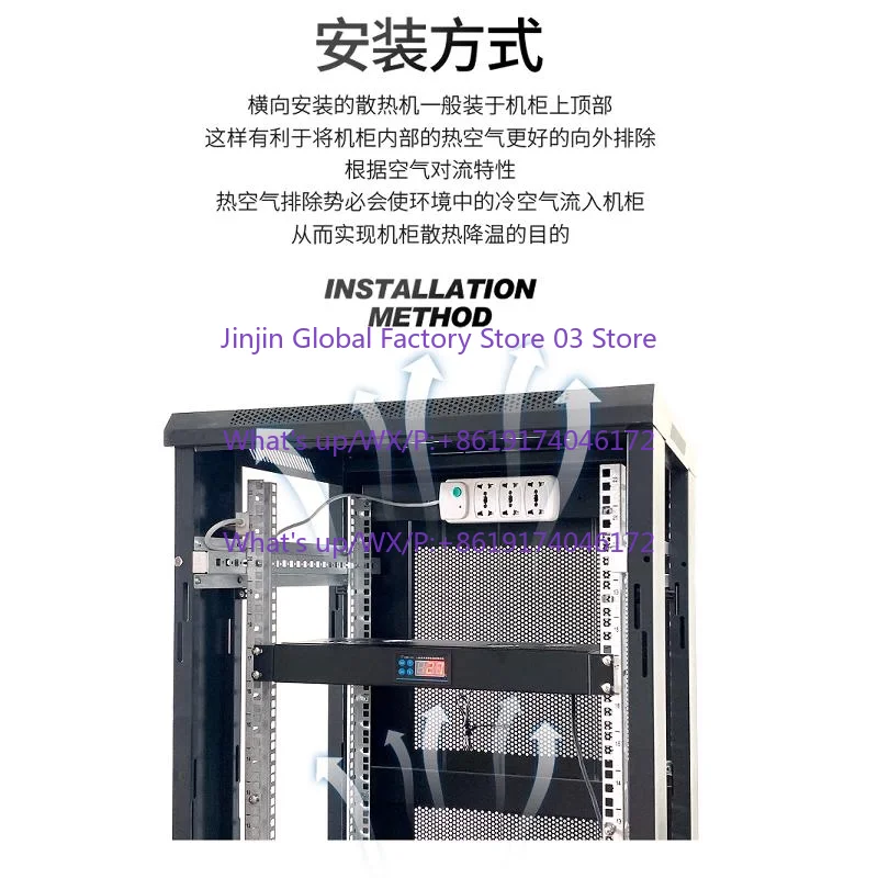 Network Cabinet 220V Intelligent Temperature Control Speed Adjustable 1U Large Airflow Cooling Fan 110V Server Cooling Machine
Network Cabinet 220V Intelligent Temperature Control Speed Adjustable 1U Large Airflow Cooling Fan 110V Server Cooling Machine
