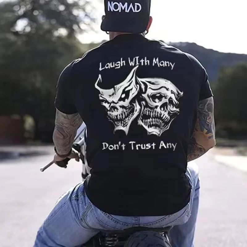 Летняя брендовая футболка с круглым вырезом, мужская свободная повседневная хлопковая футболка с коротким рукавом, модная уличная одежда с принтом
Летняя брендовая футболка с круглым вырезом, мужская свободная повседневная хлопковая футболка с коротким рукавом, модная уличная одежда с принтом