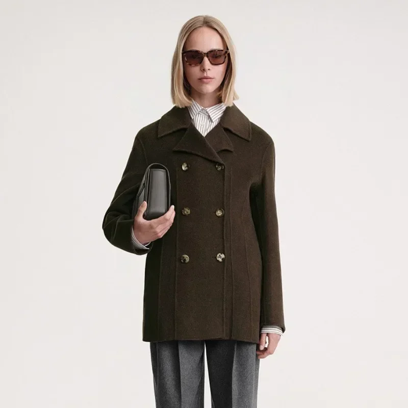 TT Coat 2023 Autumn/Winter New Classic Basic Woolen Woolen Double Breasted Coat Women's Top
TT Coat 2023 Autumn/Winter New Classic Basic Woolen Woolen Double Breasted Coat Women's Top