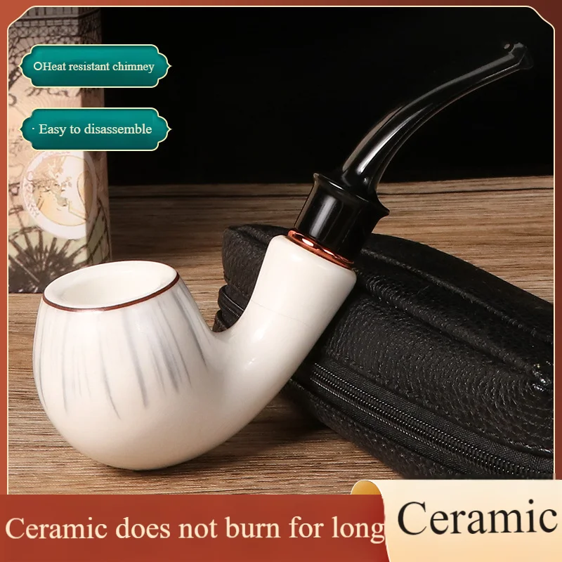 【Essential for Beginners】Elegant Chinese Ceramic Pipe, 9mm Washable Stem, Built-in Filter Core for Pure Smoking Experience
【Essential for Beginners】Elegant Chinese Ceramic Pipe, 9mm Washable Stem, Built-in Filter Core for Pure Smoking Experience