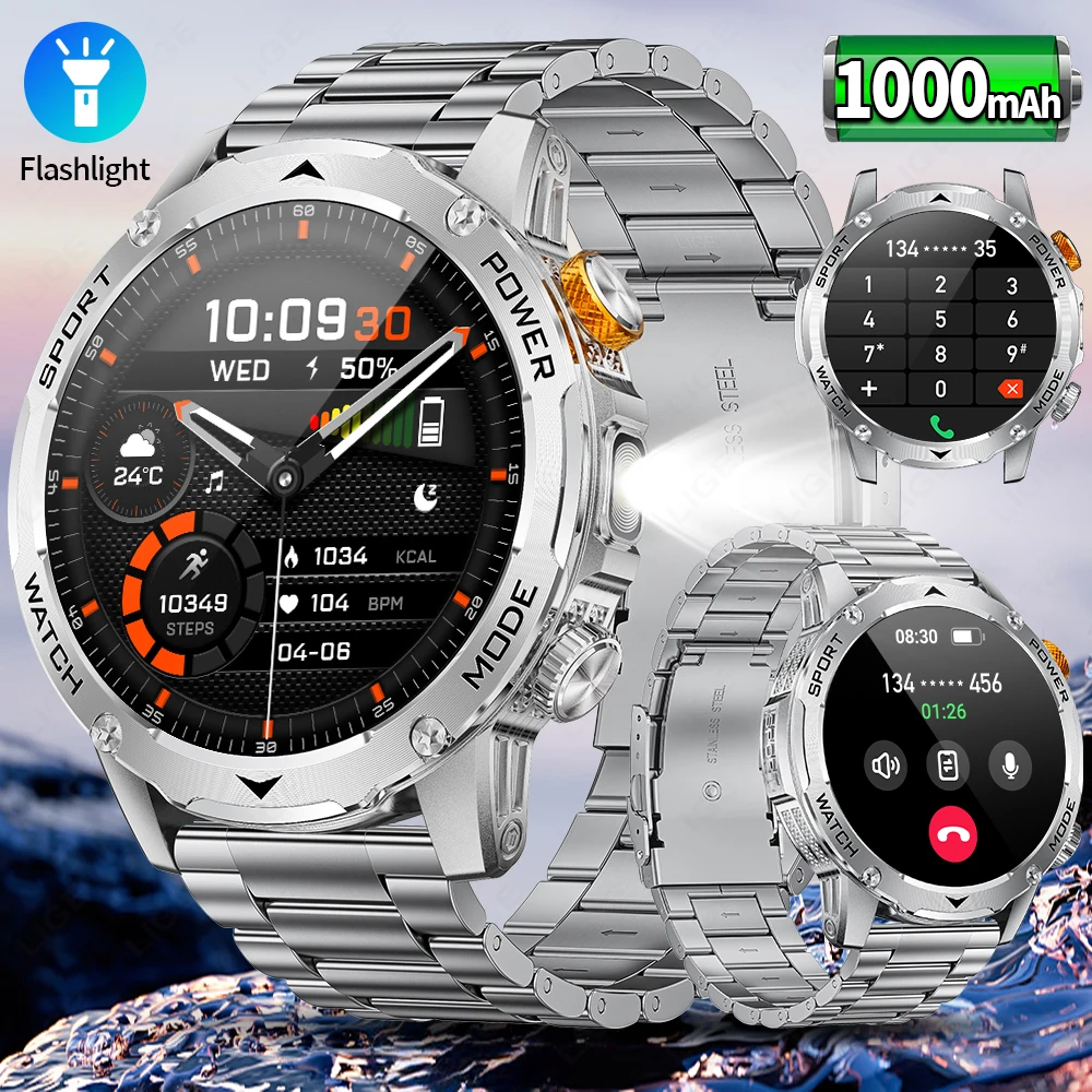 LIGE 1000mAh Smart Watch 1.70'' HD Display Bluetooth Call Outdoor Flashlight Watches Heart Rate Waterproof Sports Smartwatch Men
LIGE 1000mAh Smart Watch 1.70'' HD Display Bluetooth Call Outdoor Flashlight Watches Heart Rate Waterproof Sports Smartwatch Men