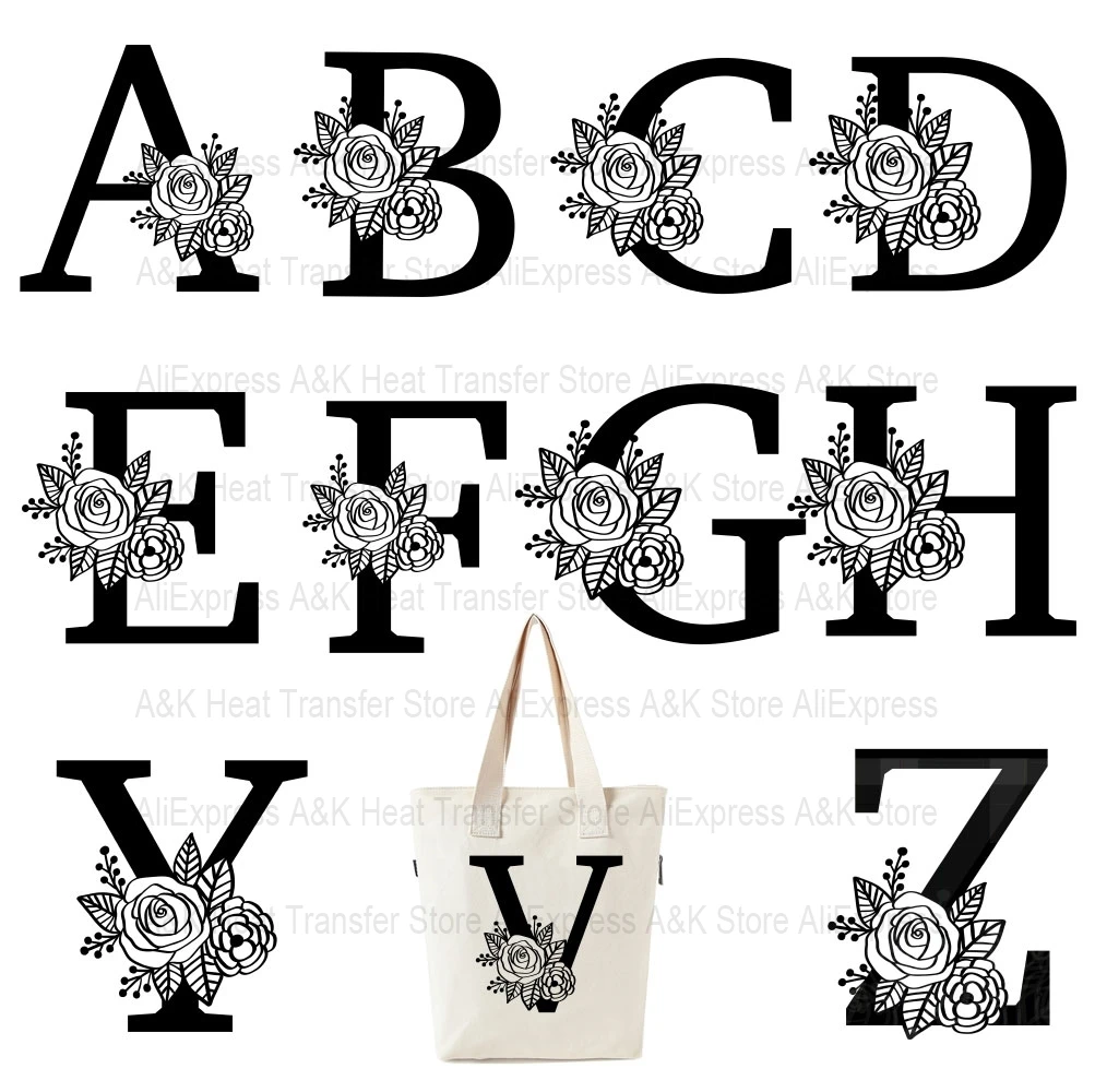 A-Z Rose Flora Alphabet Heat Transfers Patches For Clothing DIY Letter Heat Transfer Thermal Sticker For Clothes Printing Desige
A-Z Rose Flora Alphabet Heat Transfers Patches For Clothing DIY Letter Heat Transfer Thermal Sticker For Clothes Printing Desige