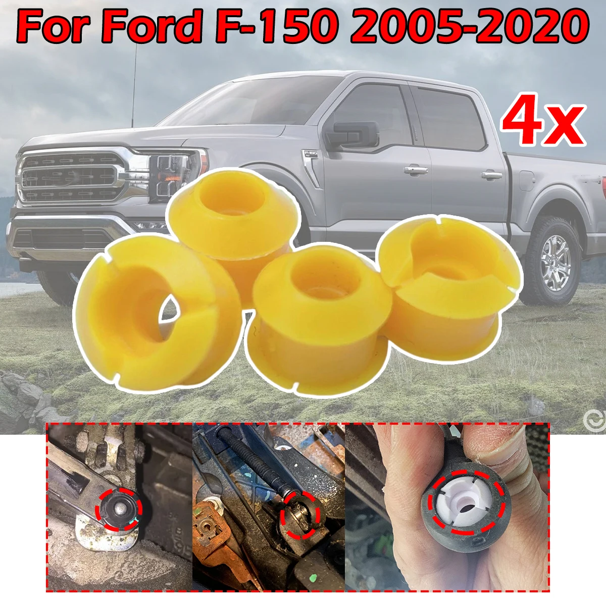 4X AUTO Gear Cable End Bushing Repair Kit Shifting Issue Fix Selector Lever Grommet Drivetrain For Ford F-150 2005 2006-2020
4X AUTO Gear Cable End Bushing Repair Kit Shifting Issue Fix Selector Lever Grommet Drivetrain For Ford F-150 2005 2006-2020
