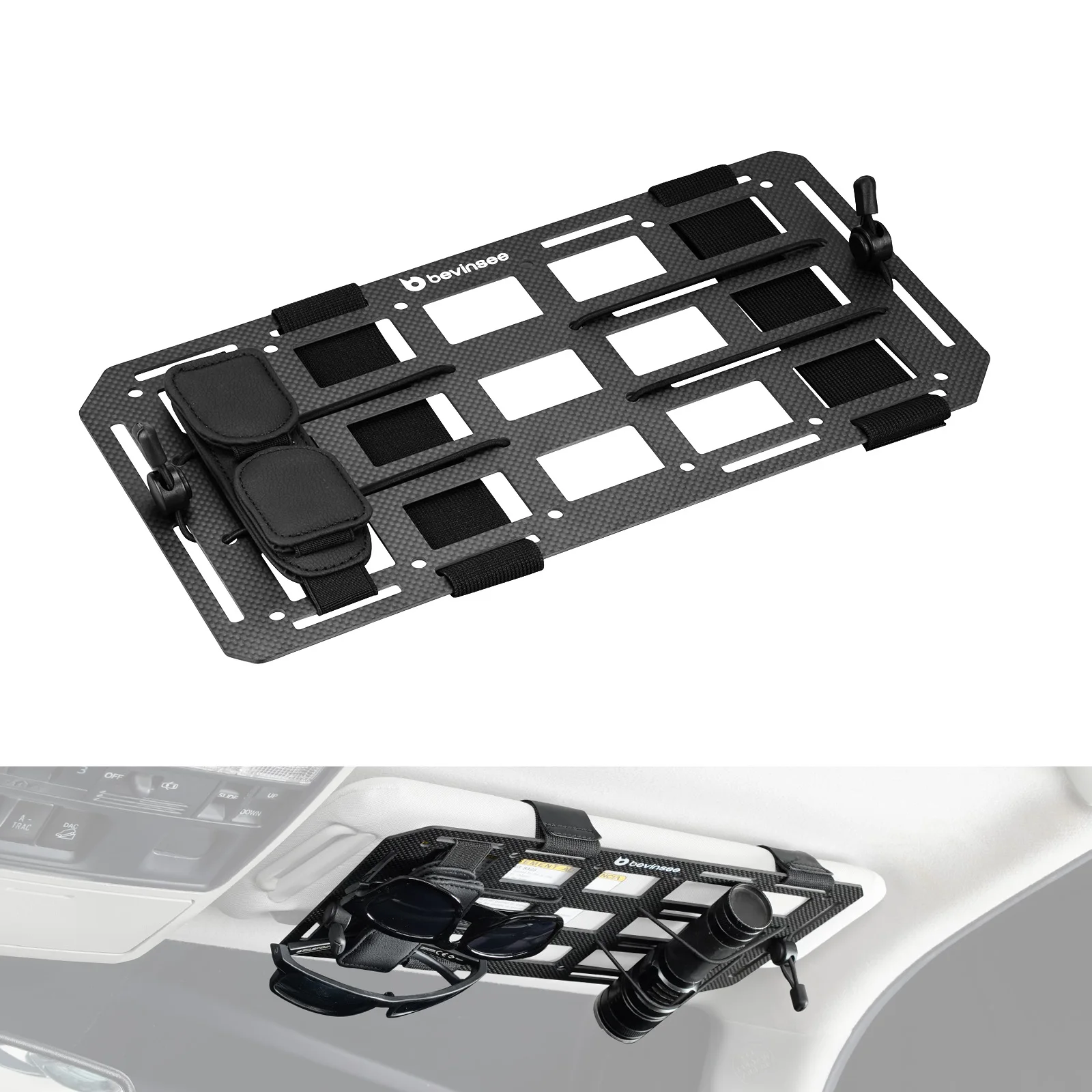 Органайзер для солнцезащитного козырька BEVINSEE из углеродного волокна для Toyota 4Runner, подходит для большинства автомобилей с солнцезащитными козырьками, артикулы 74320-35A91-B1, 74310-35B01-B1
Органайзер для солнцезащитного козырька BEVINSEE из углеродного волокна для Toyota 4Runner, подходит для большинства автомобилей с солнцезащитными козырьками, артикулы 74320-35A91-B1, 74310-35B01-B1