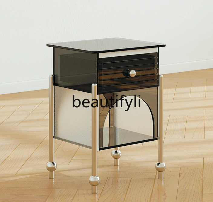 Acrylic Bedroom Bedside Table Sofa Small Side Cabinet Storage Modern Simple Locker
Acrylic Bedroom Bedside Table Sofa Small Side Cabinet Storage Modern Simple Locker