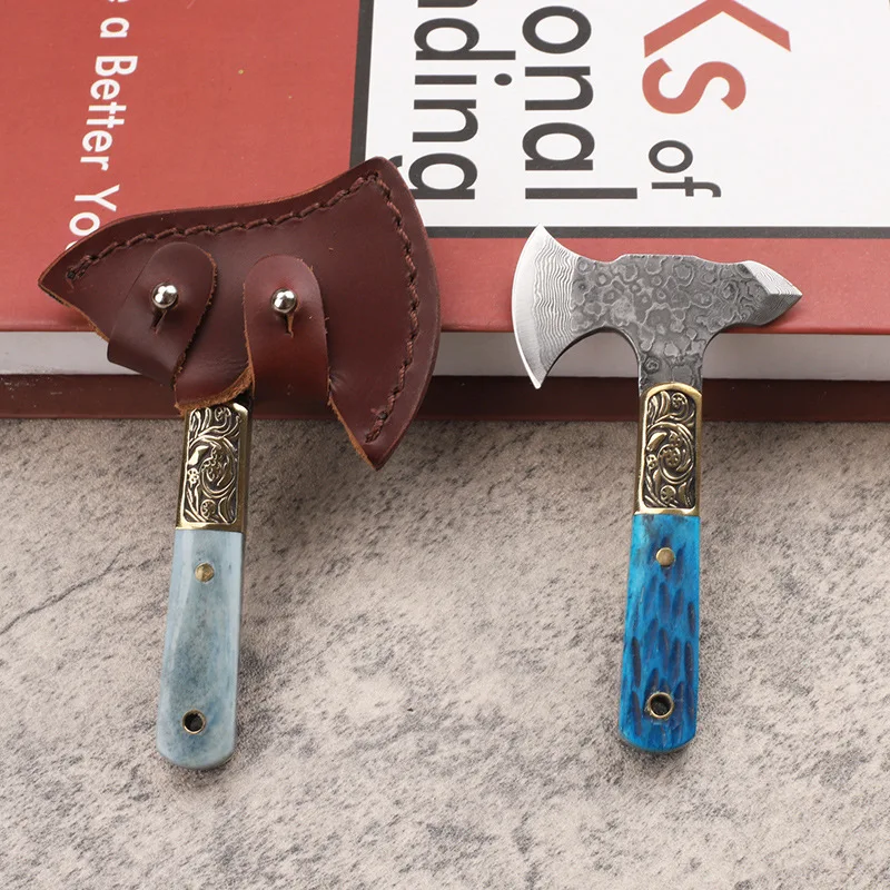 New Cow Bone Handle Damascus Steel Outdoor Survival Portable Camping Hiking EDC Creativity Pocket Tool
New Cow Bone Handle Damascus Steel Outdoor Survival Portable Camping Hiking EDC Creativity Pocket Tool