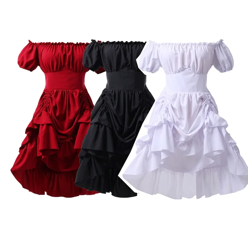 Steampunk Corset Dress Pirate Costume Shoulder Off Underbust Corset Cosplay Pirate Dresses for Women
Steampunk Corset Dress Pirate Costume Shoulder Off Underbust Corset Cosplay Pirate Dresses for Women