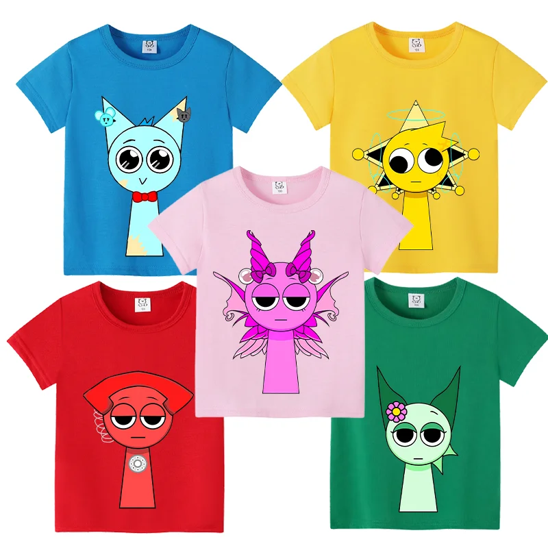New Sprunki Kids T-shirt Cartoon Incredibox Game Figure Printed Tops Tees Boys Girls Casual Short Sleeve Summer Child Clothing
New Sprunki Kids T-shirt Cartoon Incredibox Game Figure Printed Tops Tees Boys Girls Casual Short Sleeve Summer Child Clothing