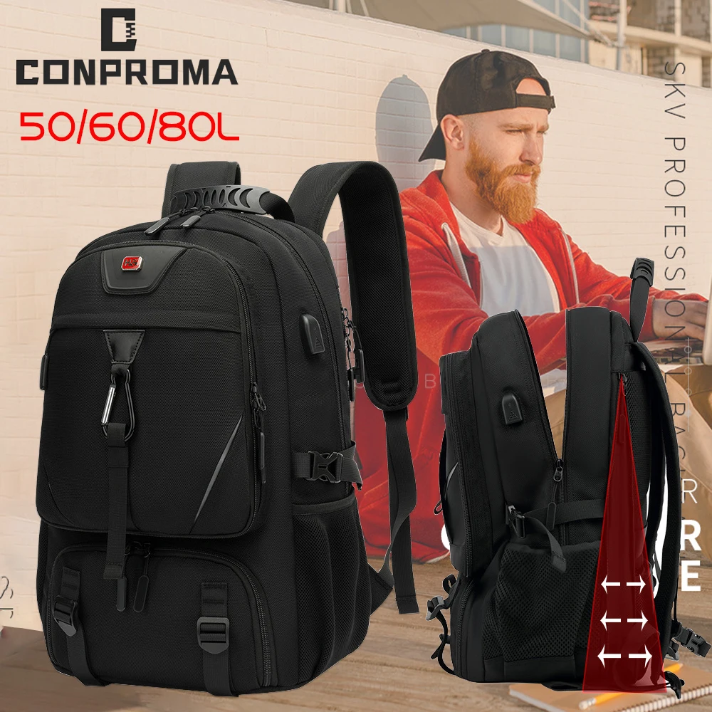 50/60/80L Unisex Men Outdoor Backpack USB Large Capacity Travel Pack Sports Trekking Rucksack Hiking Camping Laptop Backpack
50/60/80L Unisex Men Outdoor Backpack USB Large Capacity Travel Pack Sports Trekking Rucksack Hiking Camping Laptop Backpack