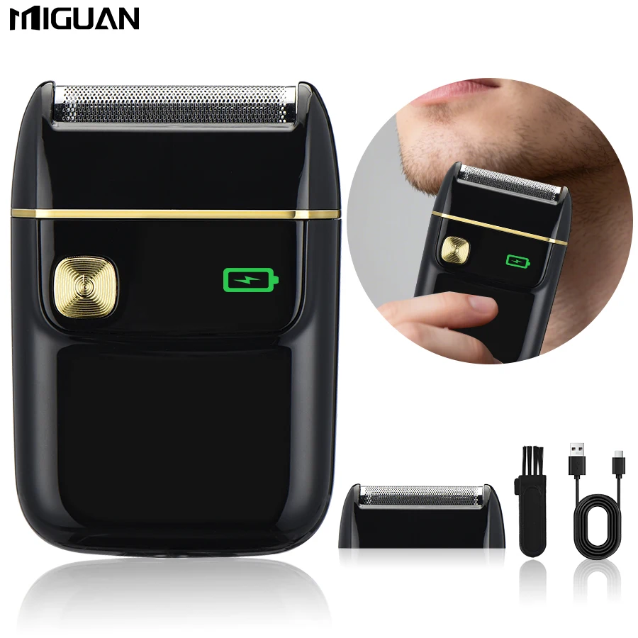 USB Rechargeable Electric Shaver - Reciprocating, Portable, Replaceable Foil, Black-Travel & Home Use,Men's Gift
USB Rechargeable Electric Shaver - Reciprocating, Portable, Replaceable Foil, Black-Travel & Home Use,Men's Gift