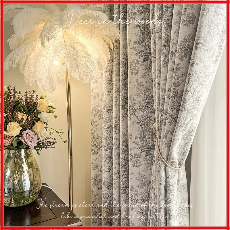 French Retro Precision Jacquard Chenille Thickened Luxury Curtains for Living Room Bedroom Dining Blackout White Tulle Window
French Retro Precision Jacquard Chenille Thickened Luxury Curtains for Living Room Bedroom Dining Blackout White Tulle Window