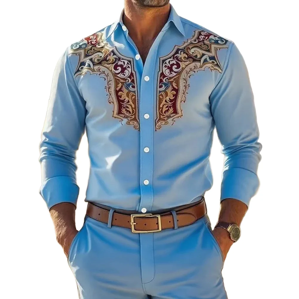 Mens Printed Retro Floral Vintage Style Shirt Lapel Collar Long Sleeve Fashion Comfortable Man Shirts And Blouses
Mens Printed Retro Floral Vintage Style Shirt Lapel Collar Long Sleeve Fashion Comfortable Man Shirts And Blouses