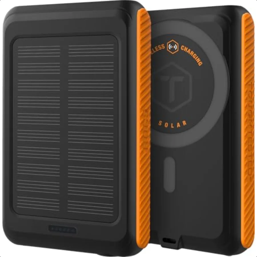 ToughTested ROC 5 Solar Power Bank 5000mAh MagSafe Compatible Wirel Charger for iPhone 15 14 13 QC3.0 USBC PD20W IP54 Red Outdo
ToughTested ROC 5 Solar Power Bank 5000mAh MagSafe Compatible Wirel Charger for iPhone 15 14 13 QC3.0 USBC PD20W IP54 Red Outdo