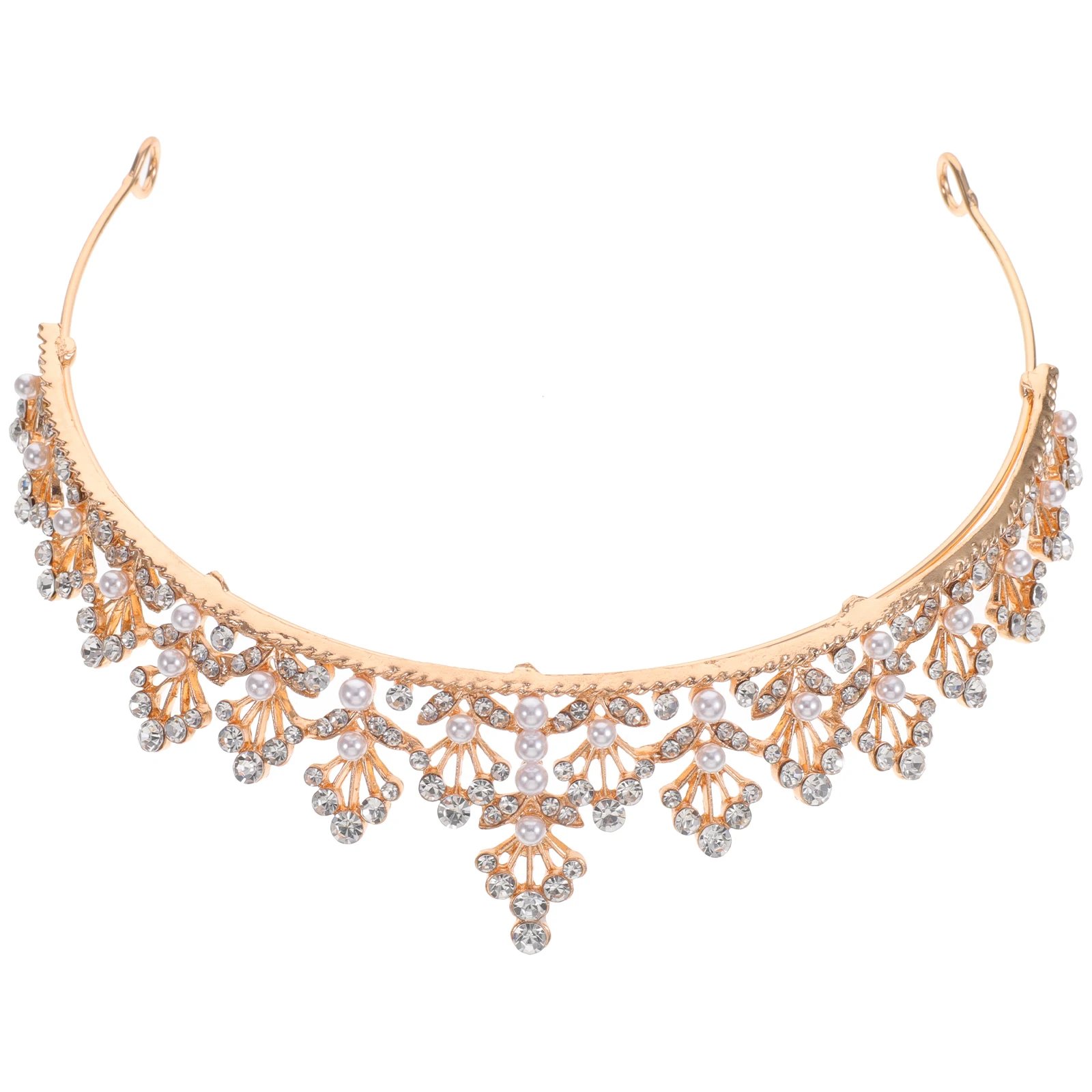 1pc Pearl Rhinestone Crown Bridal Crowns Wedding Bride Headband Hair Headpiece Princess Crystal Rhinestones Lightweight Flexible
1pc Pearl Rhinestone Crown Bridal Crowns Wedding Bride Headband Hair Headpiece Princess Crystal Rhinestones Lightweight Flexible