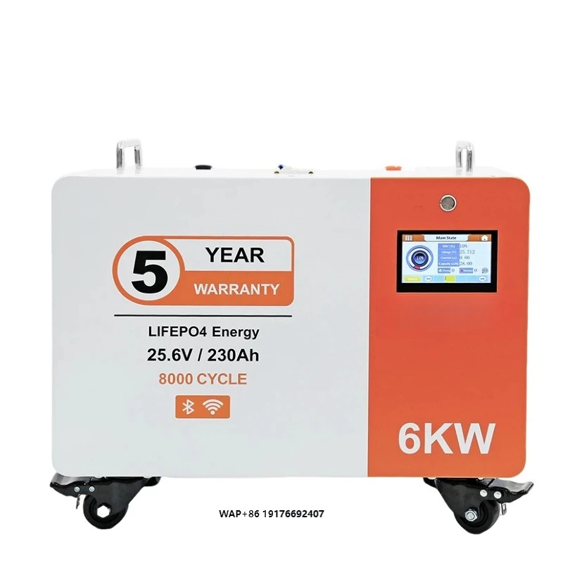 OEM 25.6V 230Ah Solar Battery 6KWh LiFePO4 'Household Home Energy Storage Lithium Battery
OEM 25.6V 230Ah Solar Battery 6KWh LiFePO4 'Household Home Energy Storage Lithium Battery