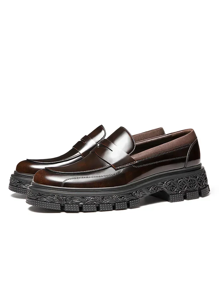 2025 Spring and Autumn Men's Formal Shoes Genuine Leather Thick Sole Round Head Business Casual Shoes Zapatos Hombre
2025 Spring and Autumn Men's Formal Shoes Genuine Leather Thick Sole Round Head Business Casual Shoes Zapatos Hombre