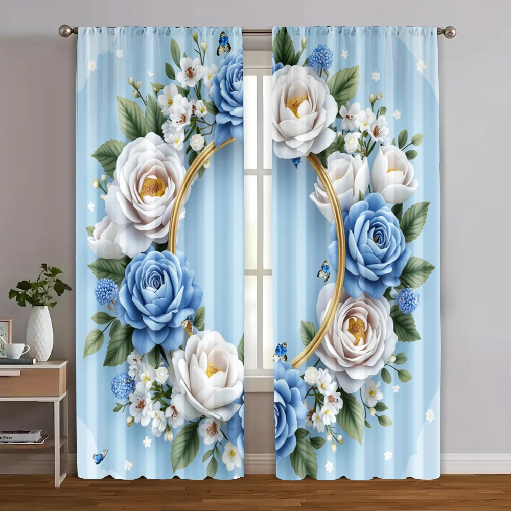 2pcs, Creative Curtains 2D print Floral Heart Versatile Durable Polyester (without rod) Holiday Ldeal for Bedroom, Office,
2pcs, Creative Curtains 2D print Floral Heart Versatile Durable Polyester (without rod) Holiday Ldeal for Bedroom, Office,