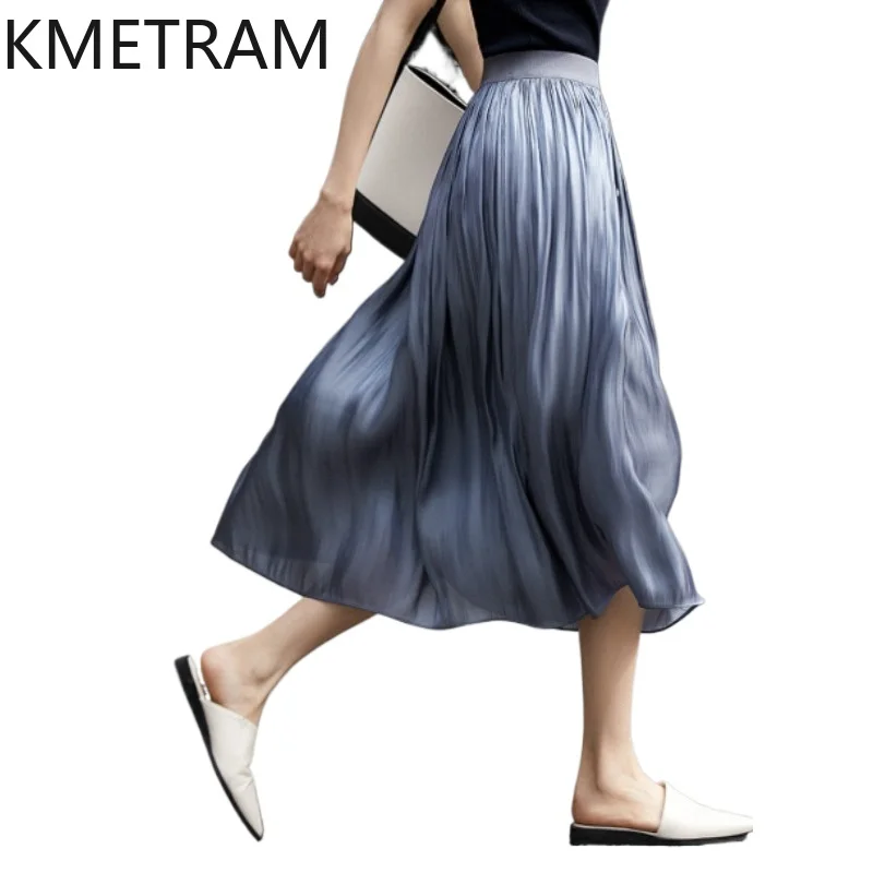 KMETRAM Elegant Women's Skirts Shiny Pleated Midi Skirt Elastic Waist Flowy Summer Skirts 2026 Premium Woman Clothing cutecore
KMETRAM Elegant Women's Skirts Shiny Pleated Midi Skirt Elastic Waist Flowy Summer Skirts 2026 Premium Woman Clothing cutecore