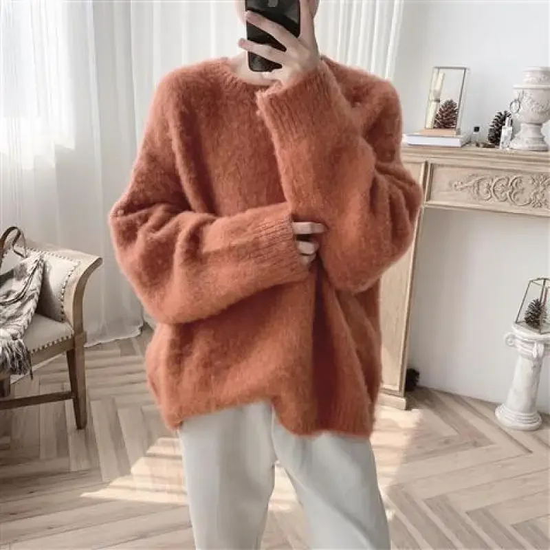 2023 Autumn Winter Clothing Solid Color Men's Casual Loose Sweater O-neck Long Sleeve Pullovers Fashion Warm Men Sweater Top 
2023 Autumn Winter Clothing Solid Color Men's Casual Loose Sweater O-neck Long Sleeve Pullovers Fashion Warm Men Sweater Top