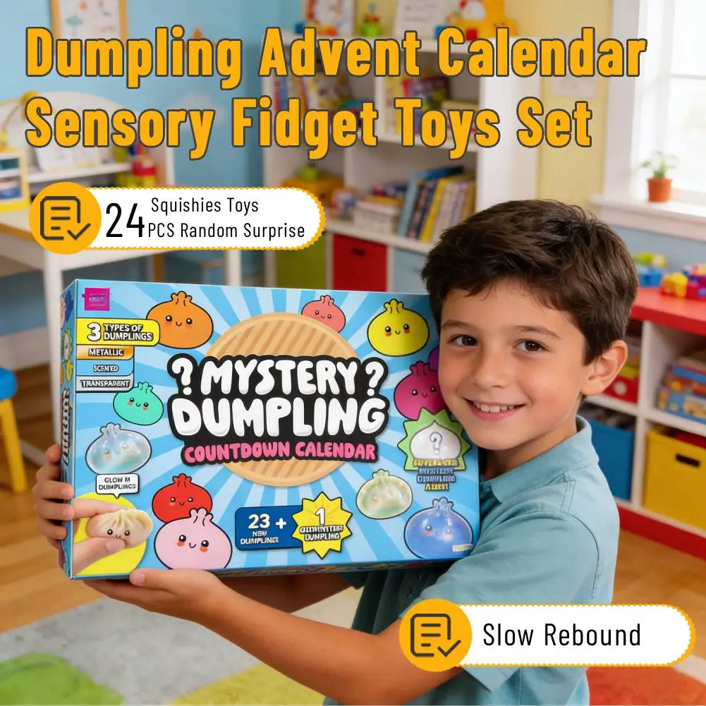 24 Days Advent Calendar 2026 Sensory Fidget Set with 24 Dumpling Squishies Countdown Calendar Fun Gifts For Stress-Free Moments
24 Days Advent Calendar 2026 Sensory Fidget Set with 24 Dumpling Squishies Countdown Calendar Fun Gifts For Stress-Free Moments