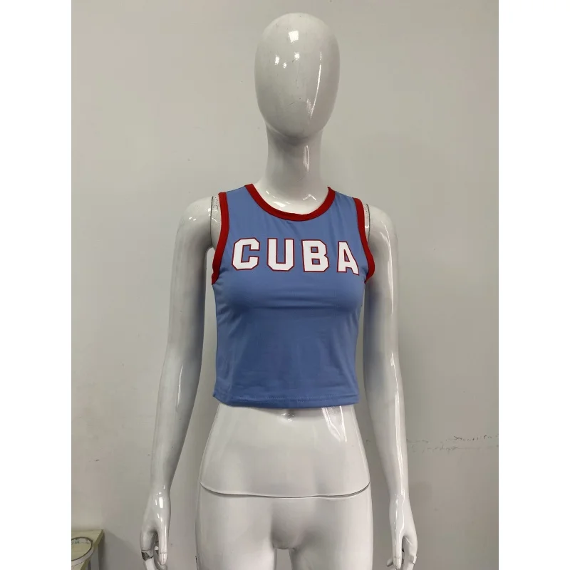 Color blocking letter print summer new women's camisole, sweet and spicy style, beautiful back, slimming and sexy small vest
Color blocking letter print summer new women's camisole, sweet and spicy style, beautiful back, slimming and sexy small vest