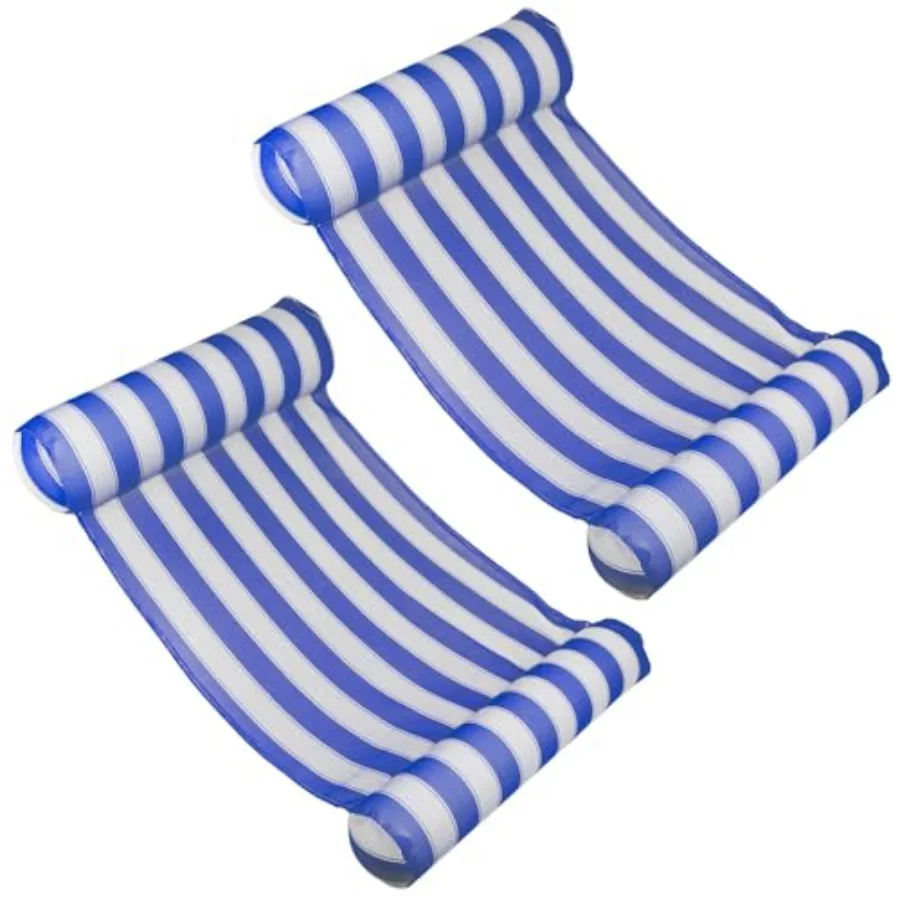 2- Pack Water Hammock Inflatable Pool Floats for Adults 4-in-1 Hammock Saddle Lounge or Drifter With Quick-Dry Mesh Fabric 12-G
2- Pack Water Hammock Inflatable Pool Floats for Adults 4-in-1 Hammock Saddle Lounge or Drifter With Quick-Dry Mesh Fabric 12-G