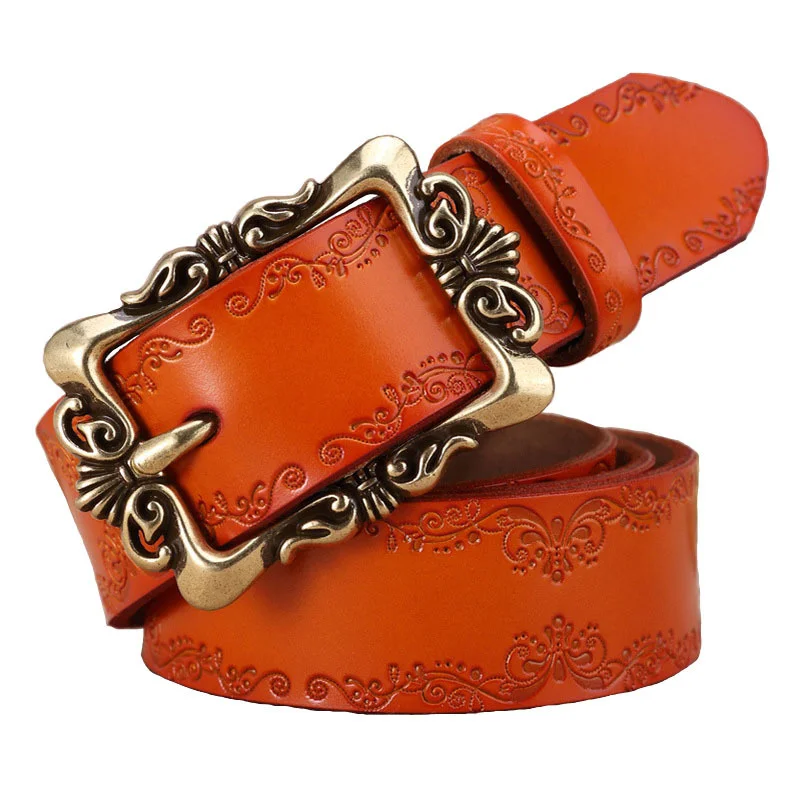 100% genuine real leather Two color belt women's cowhide new wide Korean embossed leisure personalized
100% genuine real leather Two color belt women's cowhide new wide Korean embossed leisure personalized