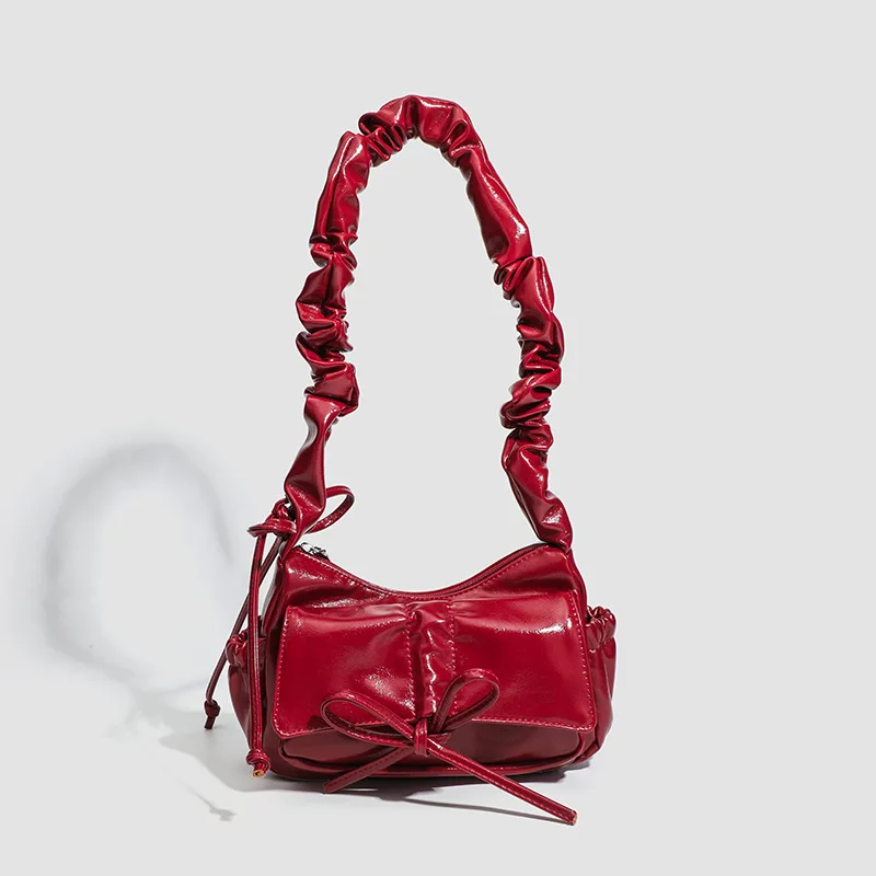 Women Shoulder Bag Fashion Street Small Soft Pu Leather Crossbody Bag Y2K Style Cute Bow Underarm Zipper Bags
Women Shoulder Bag Fashion Street Small Soft Pu Leather Crossbody Bag Y2K Style Cute Bow Underarm Zipper Bags