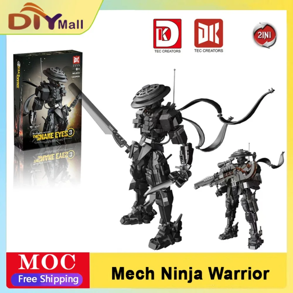Creative 1053pcs Mech Ninja Warrior Building Blocks MOC Japanese Mecha Soldier Model for Adults Kids STEM Construction Toy Gift
Creative 1053pcs Mech Ninja Warrior Building Blocks MOC Japanese Mecha Soldier Model for Adults Kids STEM Construction Toy Gift