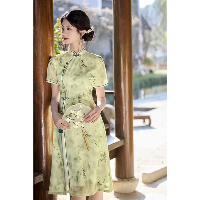 Aodai, китайское улучшенное Cheongsam 2021, женское платье в стиле ретро с короткими рукавами, весеннее платье Qipao
Aodai, китайское улучшенное Cheongsam 2021, женское платье в стиле ретро с короткими рукавами, весеннее платье Qipao