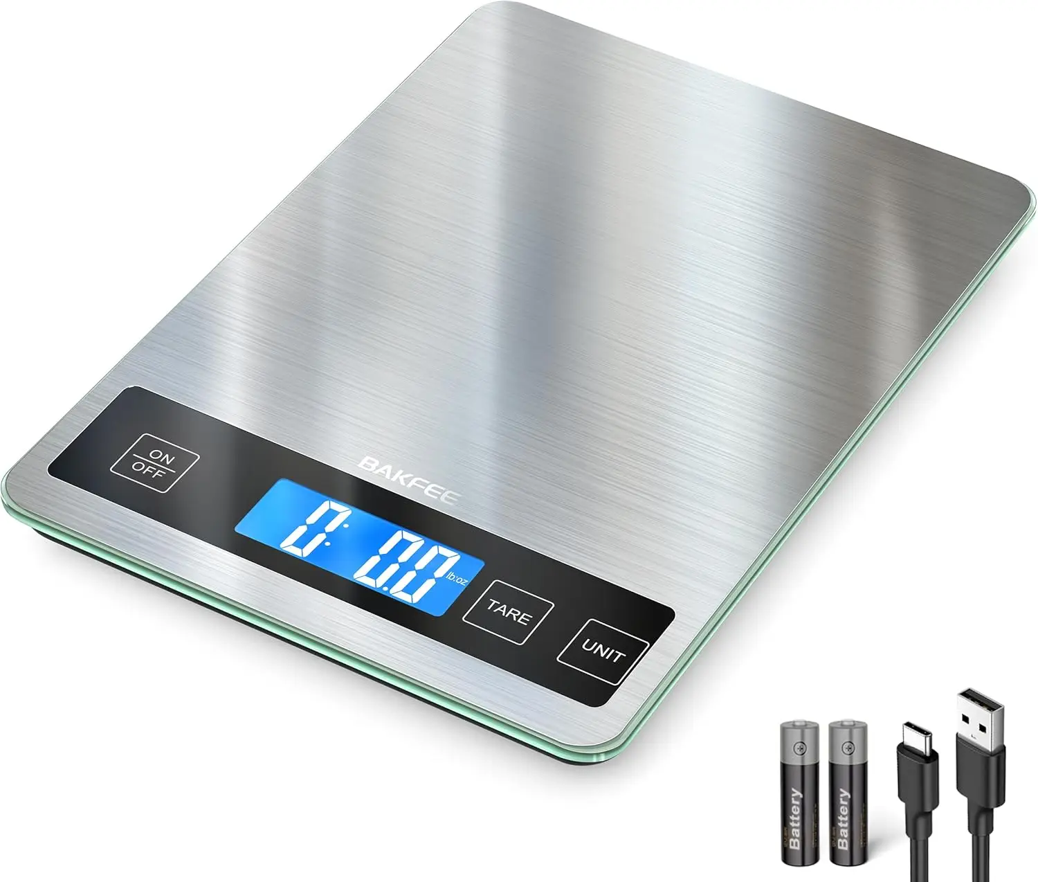 Digital Food Scale 33lb, Stainless Steel & Glass, USB Rechargeable, 1g Precision, Waterproof, for Cooking, Baking, Weight Loss
Digital Food Scale 33lb, Stainless Steel & Glass, USB Rechargeable, 1g Precision, Waterproof, for Cooking, Baking, Weight Loss