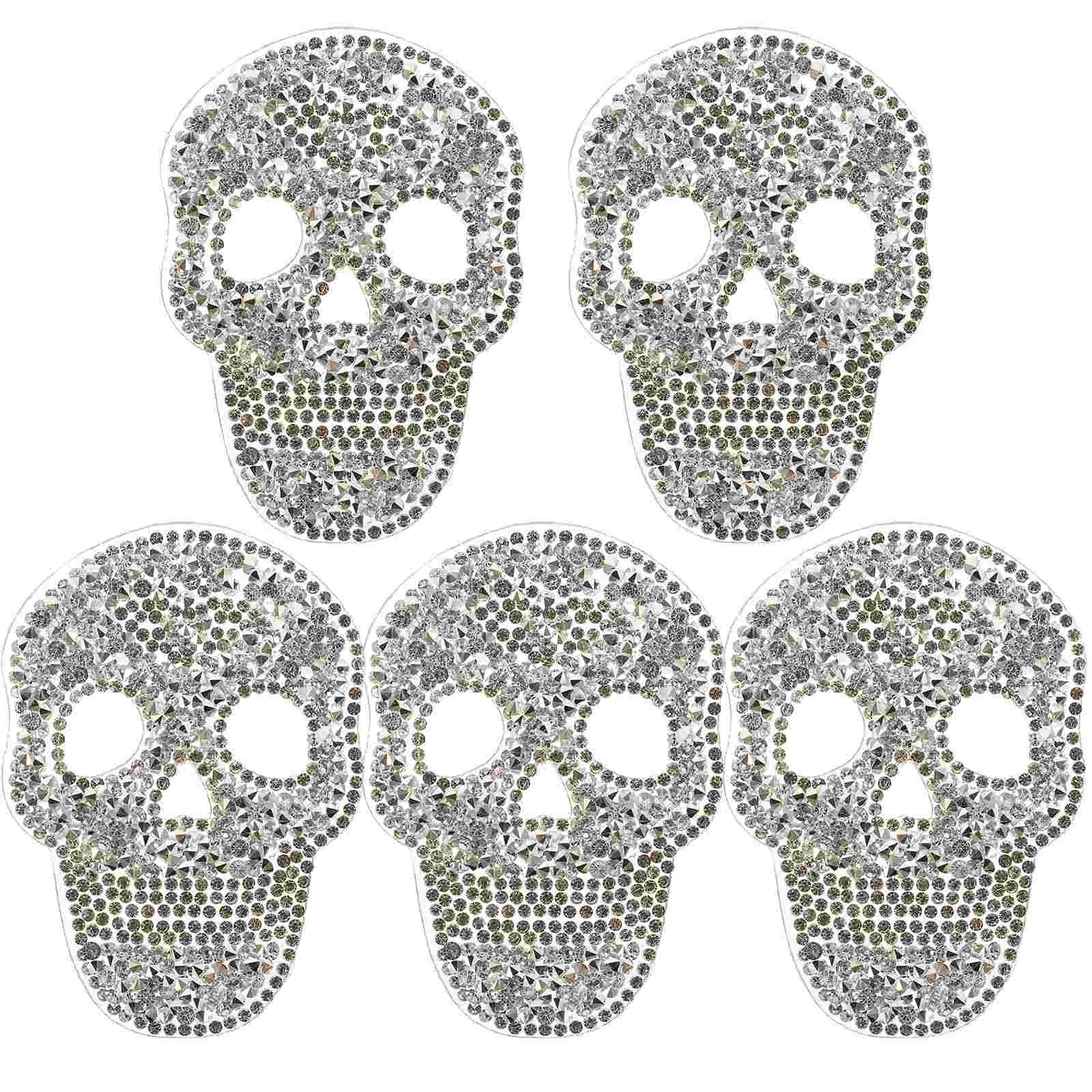 5 Pcs Skull Hot Diamond Stickers Appliqué Portable Halloween Patches for Clothes Sew-on and Crossbones Embroidery
5 Pcs Skull Hot Diamond Stickers Appliqué Portable Halloween Patches for Clothes Sew-on and Crossbones Embroidery