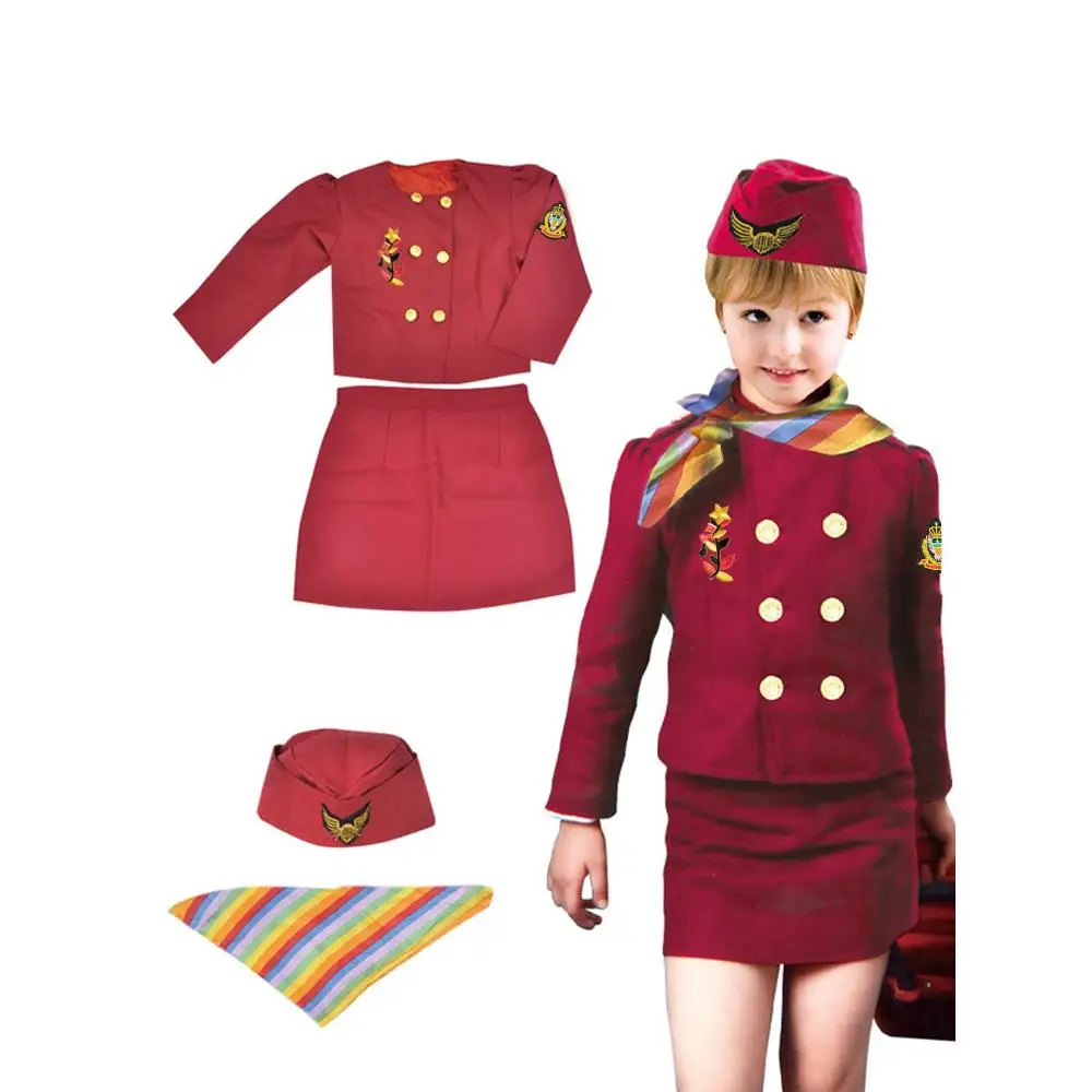 Children's Air Stewardess Costume Halloween Cosplay Nursery Role Play Professional Uniform Air Stewardess Performance Outfit
Children's Air Stewardess Costume Halloween Cosplay Nursery Role Play Professional Uniform Air Stewardess Performance Outfit