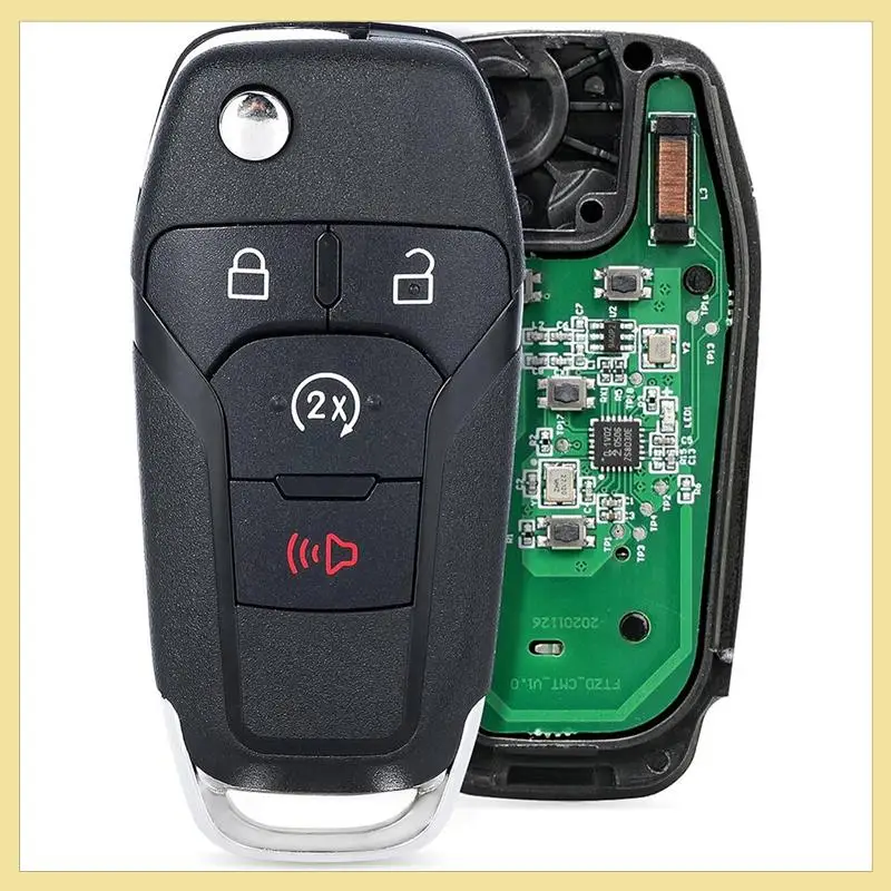 High Quality-Car Flip Remote Key 4 Button Smart Key 902Mhz N5F-A08TDA 49 Chip For Ford F150 F250 F350 F450 F550 Raptor Ranger Fu
High Quality-Car Flip Remote Key 4 Button Smart Key 902Mhz N5F-A08TDA 49 Chip For Ford F150 F250 F350 F450 F550 Raptor Ranger Fu