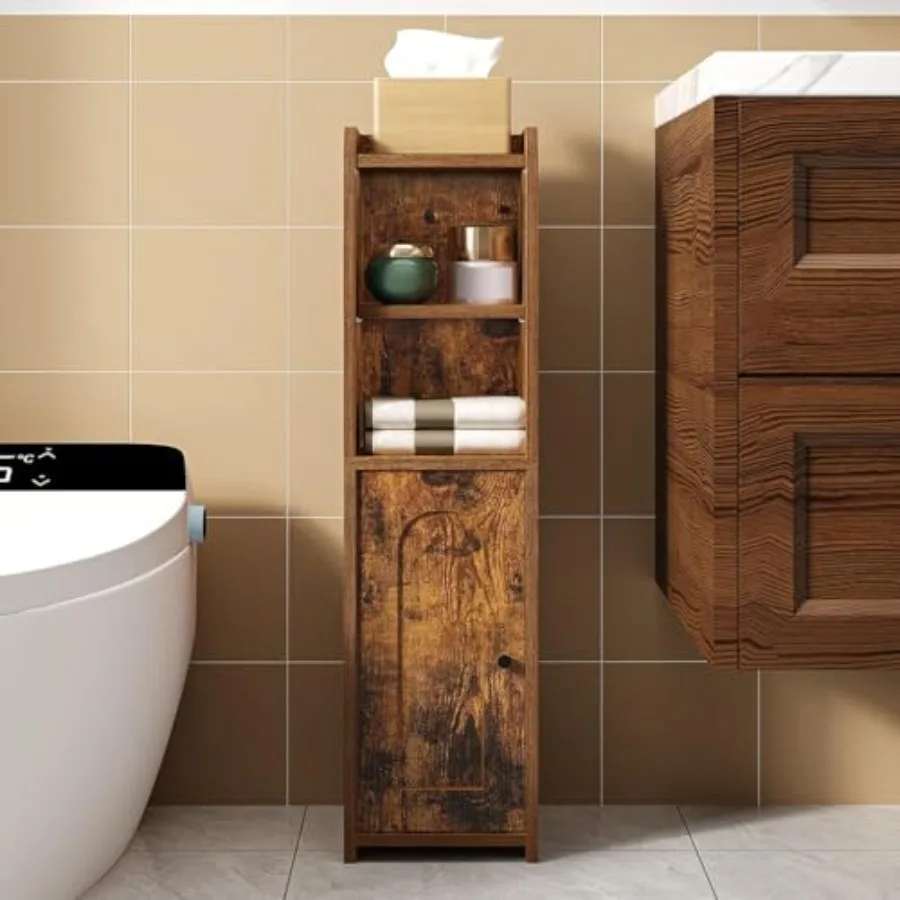 Bathroom Storage Cabinet, Corner Floor Cabinet with Doors and Adjustable Shelf, Narrow Toilet Paper Cabinets, Bathroom Organize
Bathroom Storage Cabinet, Corner Floor Cabinet with Doors and Adjustable Shelf, Narrow Toilet Paper Cabinets, Bathroom Organize