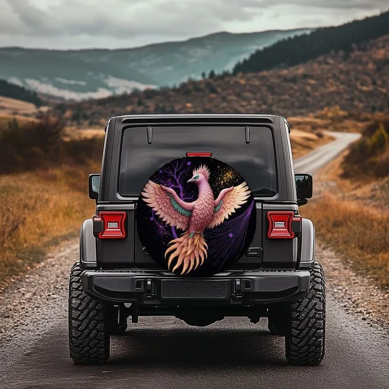 Fantasy Pink Phoenix Bird Tire Cover Polyester Dustproof SUV Spare Wheel Protector
Fantasy Pink Phoenix Bird Tire Cover Polyester Dustproof SUV Spare Wheel Protector