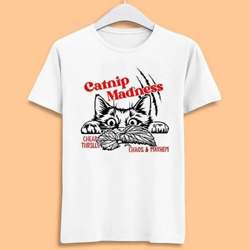 Catnip Madness Cat Pet Lover Meme Design Cool Music Fashion Top Retro T Shirt 7195
Catnip Madness Cat Pet Lover Meme Design Cool Music Fashion Top Retro T Shirt 7195
