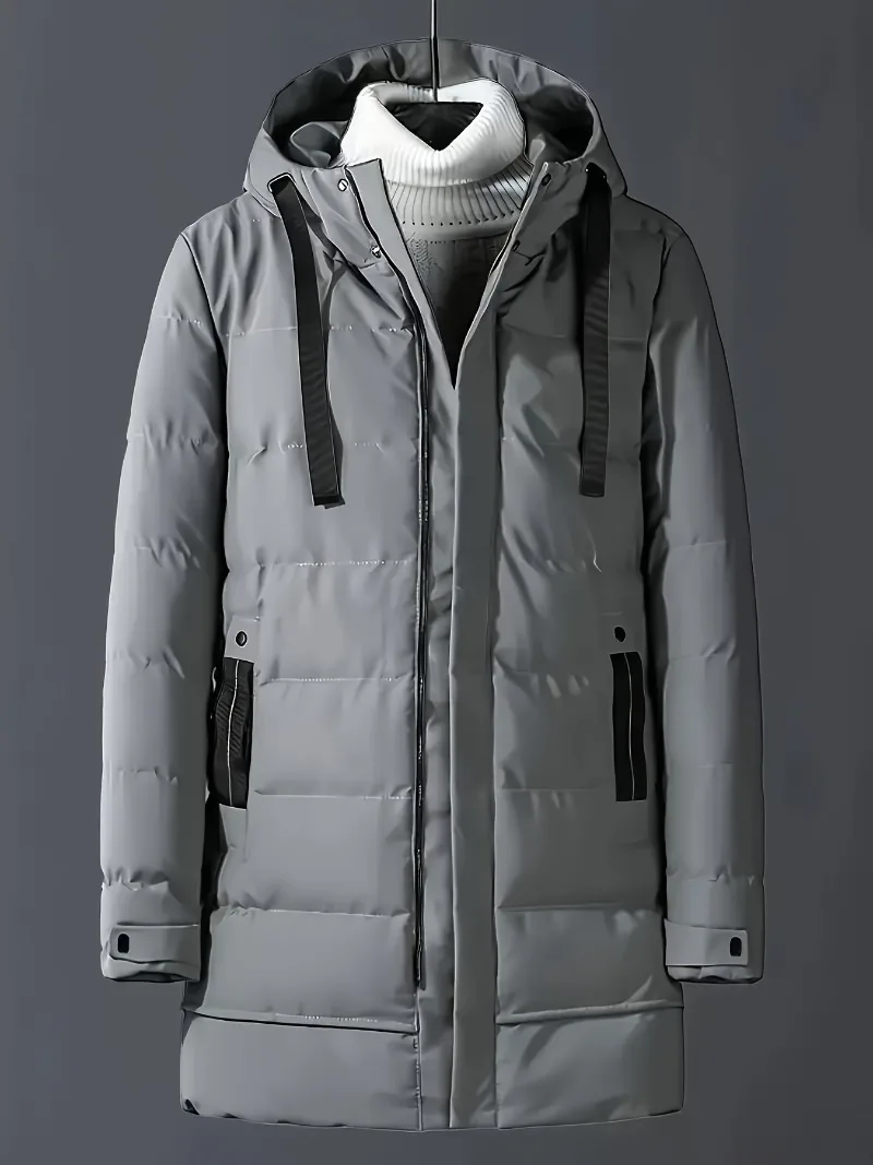 Men's Winter Hooded Full-Zip Padded Jacket Parkas- Windproof Coat with Full-Length Zipper Cold Weather Outdoor Clothing
Men's Winter Hooded Full-Zip Padded Jacket Parkas- Windproof Coat with Full-Length Zipper Cold Weather Outdoor Clothing